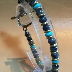 【BG】Larvikite & Turquoise Bracelet〈BG16B0009L〉 5枚目の画像