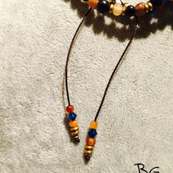 【BG】Buffalo horn × Black coral 3Wrap Bracelet〈BG16B0010〉 4枚目の画像