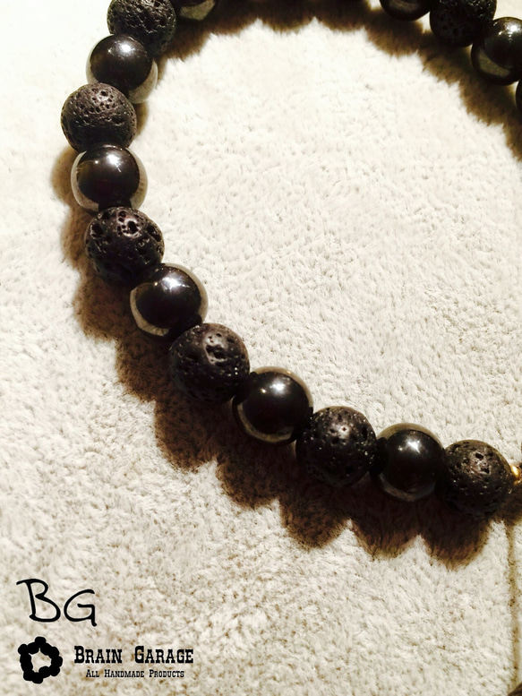 【BG】Natural stone bracelet 〈BG16B0015〉 3枚目の画像