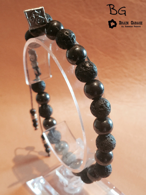 【BG】Natural stone bracelet 〈BG16B0015〉 5枚目の画像