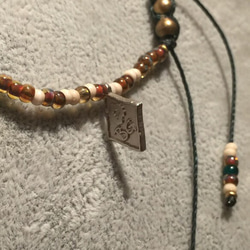 【BG】Grass beads & bone beads bracelet〈BG16B0016W〉レディースブレスレット 3枚目の画像