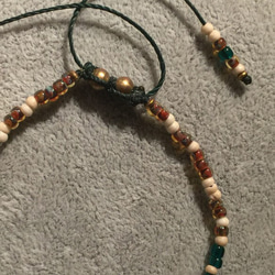 【BG】Grass beads & bone beads bracelet〈BG16B0016W〉レディースブレスレット 4枚目の画像