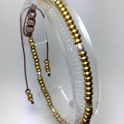 【BG】Silver & Brass bracelet 〈BG17B0008〉ブレスレット 3枚目の画像