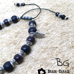 【BG】Natural stone bracelet 〈BG17B0020〉メンズブレスレット 3枚目の画像