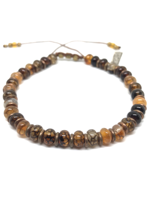 【BG】Natural stone bracelet 〈BG18B0010〉メンズブレスレット 2枚目の画像