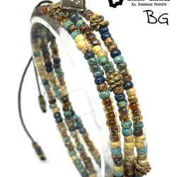 【BG】Grass & Brass bracelet〈BG18B0013W〉レディースブレスレット 5枚目の画像