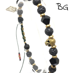 【BG】Natural stone bracelet 〈BG20B0002〉メンズブレスレット 1枚目の画像