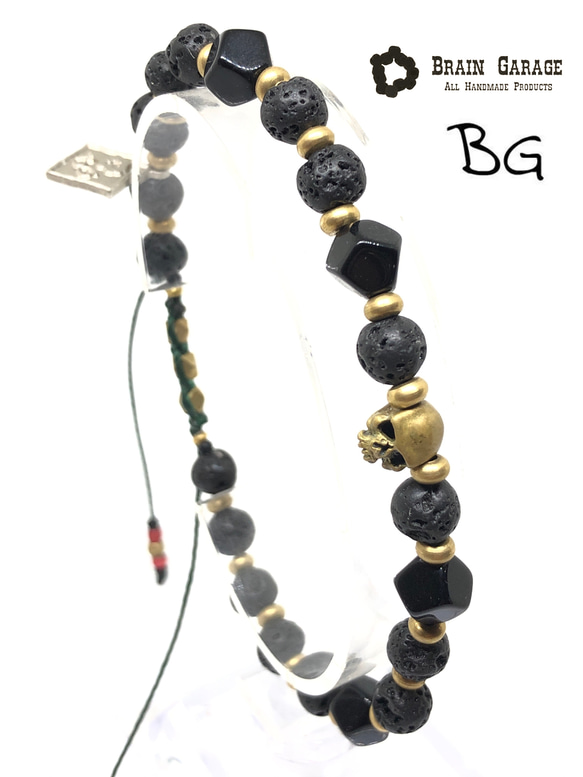 【BG】Natural stone bracelet 〈BG20B0002〉メンズブレスレット 1枚目の画像