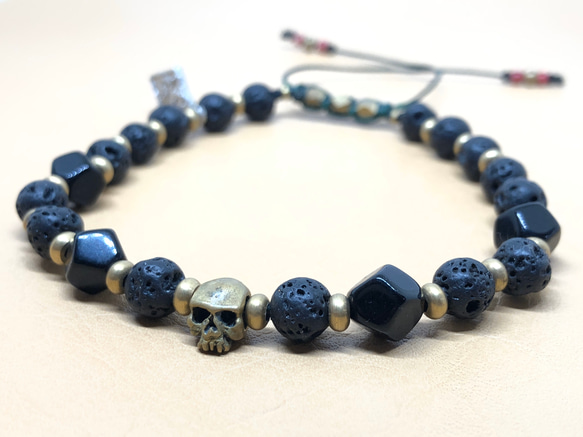 【BG】Natural stone bracelet 〈BG20B0002〉メンズブレスレット 2枚目の画像