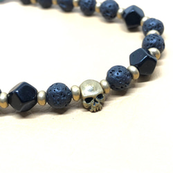 【BG】Natural stone bracelet 〈BG20B0002〉メンズブレスレット 3枚目の画像