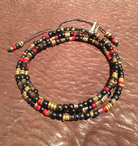 【BG】Buffalo horn&Brass 3Wrap Bracelet 〈BG15B0001〉