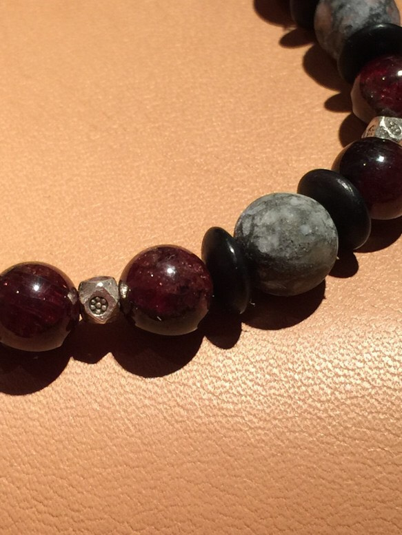 【BG】Natural Stone&Silver925 Bracelet 〈BG15B0013〉 3枚目の画像