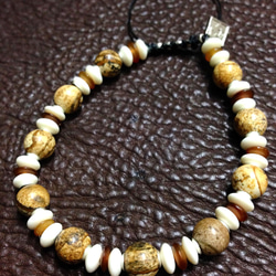 【BG】Natural stone&Silver925 Bracelet〈BG0019〉 1枚目の画像