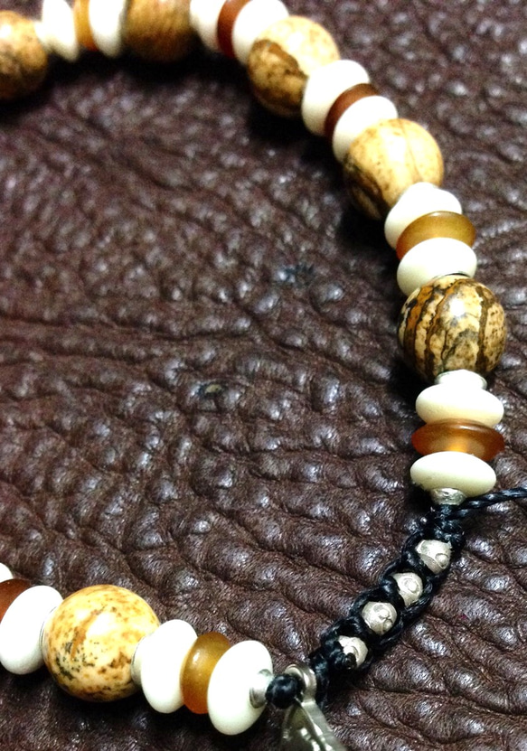 【BG】Natural stone&Silver925 Bracelet〈BG0019〉 2枚目の画像