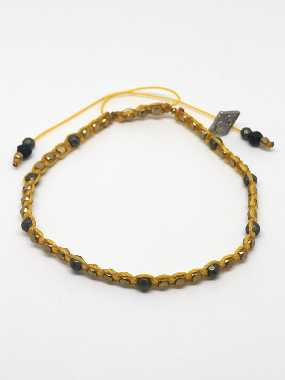 【BG】Brass beads bracelet 〈BG20B0008〉メンズブレスレット 5枚目の画像