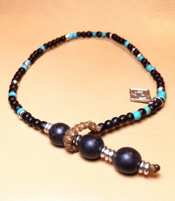 【BG】Buffalo horn&Turquoise Anklet〈BG15A0034〉 1枚目の画像