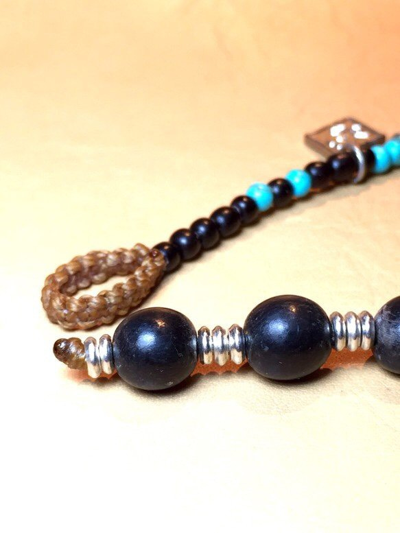 【BG】Buffalo horn&Turquoise Anklet〈BG15A0034〉 3枚目の画像