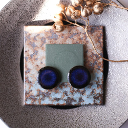 304 Tendan blue popolo Tajimi Mino 器皿 傳統文化物品 耳環 大丸 第2張的照片