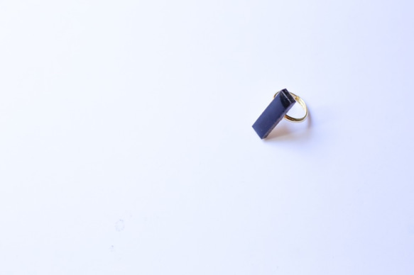 312-r傳統文化產品美濃潔具Tajimi長方形瓷磚戒指，戒指（免費尺寸）※帶證書335 第3張的照片