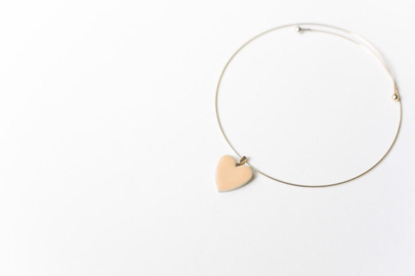 093-c Apricot popolo Tajimi Minoyaki Tile 傳統文化物品 Choker Heart 第2張的照片