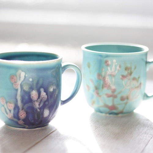 ご結婚祝のプレゼント 縁起の良い珊瑚の食器 珊瑚カップ ペア