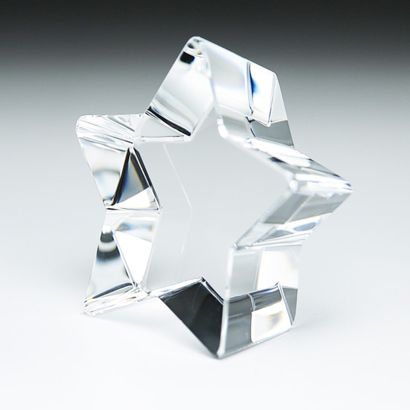 ペット 位牌 スター クリスタルガラス 2Dレーザー彫刻 名入れ ギフト ペーパーウェイト 4枚目の画像