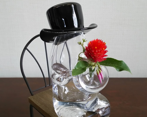 専用出品　吹きガラス一輪挿しオーナメント5個おまとめセット　花瓶花器 専用出品 吹きガラス一輪挿しオーナメント5個おまとめセット