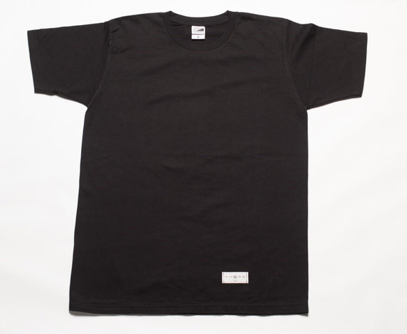 黒紋付Tshirt 「黒黒 -くろくろ-（Super Black ）」　Lサイズ 1枚目の画像