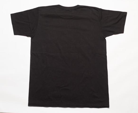 黒紋付Tshirt 「黒黒 -くろくろ-（Super Black ）」　Lサイズ 2枚目の画像