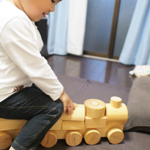 汽車つみき 諸戸百年檜 てらうちさだおの木のおもちゃ グッドデザイン