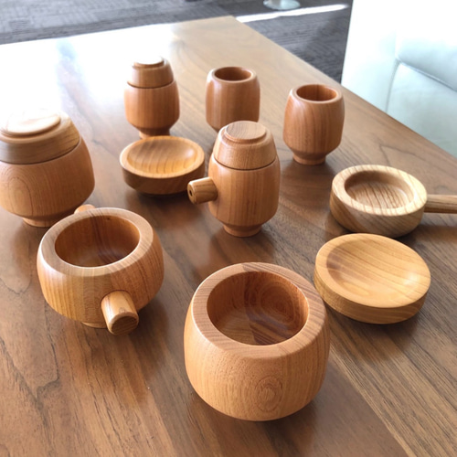 けやきままごと 国産ケヤキ 寺内定夫の木のおもちゃ 新バージョン