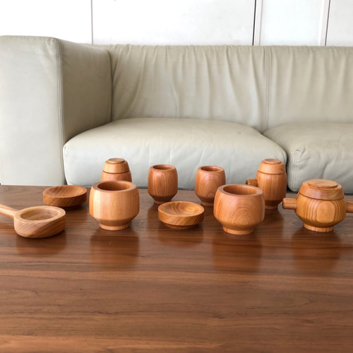 けやきままごと 国産ケヤキ 寺内定夫の木のおもちゃ 新バージョン