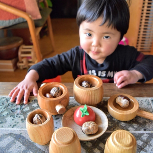 けやきままごと 国産ケヤキ 寺内定夫の木のおもちゃ 新バージョン