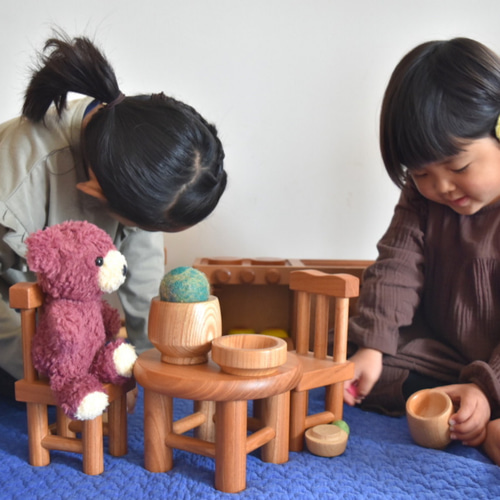 けやきままごと 国産ケヤキ 寺内定夫の木のおもちゃ 新バージョン
