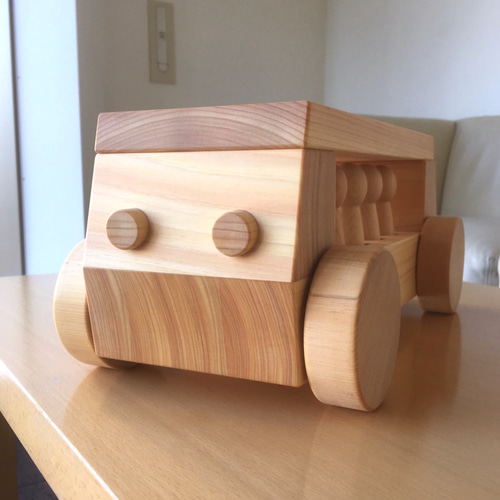 10人乗りバス 諸戸百年檜 てらうちさだおの木のおもちゃ けやきの