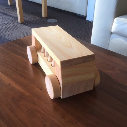 10人乗りバス 諸戸百年檜 てらうちさだおの木のおもちゃ けやきの