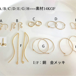 一粒ピアス エメラルドピアス 5月誕生石  21種天然石ご自由に組み合わせ 3枚目の画像