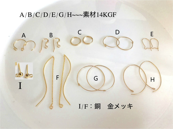 一粒ピアス エメラルドピアス 5月誕生石  21種天然石ご自由に組み合わせ 3枚目の画像