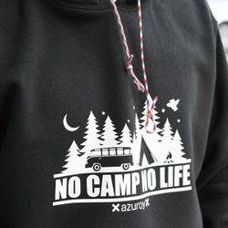 デザインをカスタマイズできる！NO CAMP NO LIFE パーカー 6枚目の画像