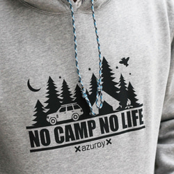 デザインをカスタマイズできる！NO CAMP NO LIFE パーカー 9枚目の画像