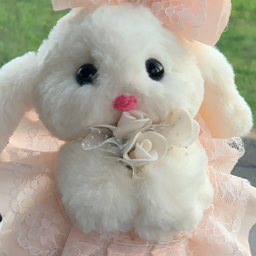 夢見るうさぎ♡ホワイト ぬいぐるみ 愛恋虹 通販 5341207｜Creema