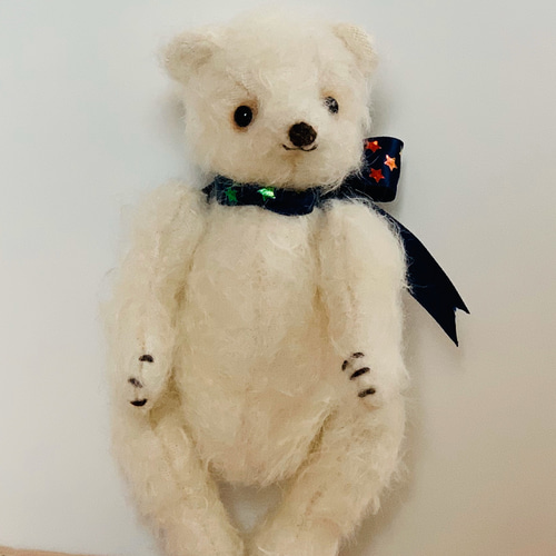 国内作家様　テディベア　ぬいぐるみ　白くま Amazon.co.jp: 白くま ぬいぐるみ ポーラーベア DITZ designs