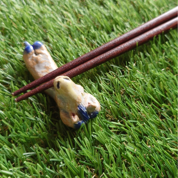 うりきれました》馬の箸置き【あおブチ毛・あおむけ】 箸・箸置き  