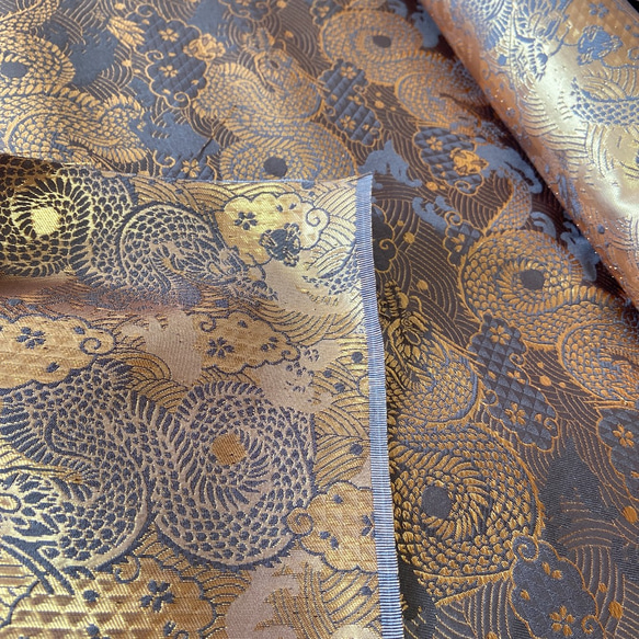京都 西陣織り 金襴はぎれ 40cm 龍  全3色 8枚目の画像
