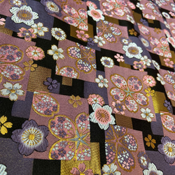 京都 西陣織り 金襴はぎれ さくら柄 40cm 3枚目の画像