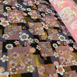 京都 西陣織り 金襴はぎれ さくら柄 40cm 4枚目の画像