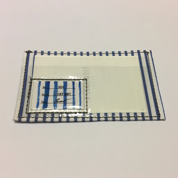 Sandwich card case -THOMAS MASON Stripe- ストライプ定期ケース 4枚目の画像