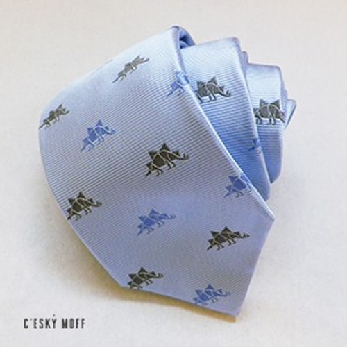 新品ステゴサウルスネクタイ CESKYMOFF 小紋柄 ジラフ giraffe 小紋柄ステゴサウルスシルクネクタイ / CESKY MOFF | CESKY MOFF