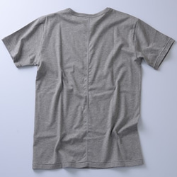 “人生で最高の一枚を” EIJI(エイジ）最高のクルーネックオーガンニックコットンTシャツ グレー杢 5枚目の画像