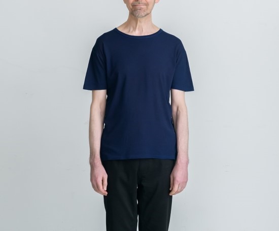 交換送料無料 EIJI 天然灰汁発酵建て本藍染 TEE(濃色) Tシャツ 通販